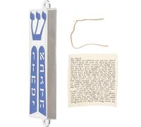 Zerodeko Mezuzá Diseño Tradicional y Escritura Hebrea, Caja de Aleación de Zinc para Puerta Símbolos Espirituales, Uso Versátil en Múltiples Ambientes y Centros Comerciales