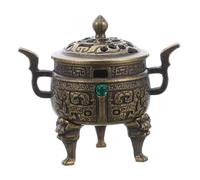 Zerodeko Mini Tian Yuan Ding Incense Burner Dual Cone and Tower Incense Holder Elegant Chinese Aromatherapy Decoration For Tea Home Office