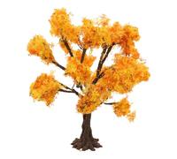 Zerodeko Modelo de Árbol Bonsái Artificial en Miniatura 12 Cm, Árbol Modelo de Diorama Naranja para Manualidades y Decoración de Jardín, Accesorios para Mesa de Arena y Paisajismo
