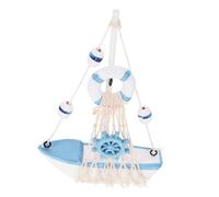 Zerodeko Modelo de Mini decoração casa decoración casa Modelo de Decoraciones Colgantes náuticas Bote maqueta de náutico mediterráneo decoración casera de Madera
