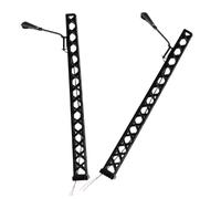 Zerodeko Modelo Lámpara Ferrocarril Miniatura 1:87 Negro Luz Blanca 2 Piezas para Aficionados Decoración Mesa De Arena y Manualidades DIY Ambiental Exclusivo