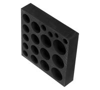 Zerodeko Molde de Grafito para Fundir Lingotes de Metales 19 Orificios Crisol de Alta Pureza para Fundición de Oro Plata y Cobre Herramienta Resistente al Calor para Acuñar Monedas y