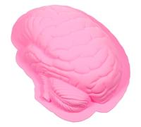 Zerodeko Molde de Silicona para Pasteles Forma de Cerebro Rosa, Resistente Deformación y Fácil de Limpiar, Adecuado para Hornear en Halloween