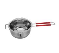 Zerodeko Olla de acero inoxidable para fundir chocolate con boquillas - Olla doble de 1 litro con asa resistente al calor - Fundidor de chocolate para mantequilla, caramelos, cera y accesorios de