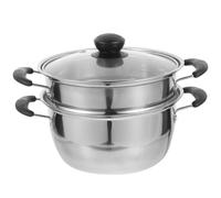 Zerodeko Olla Varios estilos de Acero Inoxidable para Cocinar al Vapor Gran Capacidad, Resistencia a Altas Temperaturas y Diseño Práctico para Uso Hogar Varios estilos