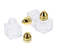 Zerodeko Organizador Botellas 3 Saleros de Cocina para Cocinar de Vidrio y Acero Inoxidable, Diseño Compacto de 15ml Adecuado para Saleros y Pimenteros Cocina