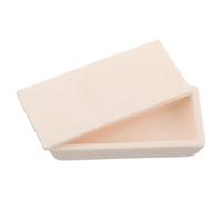 Zerodeko Óxido de Aluminio con Tapa Beige en Forma Semicircular para Trabajo Analítico y Preparación Reduciendo la Transferencia Gaseosa