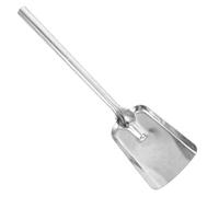 Zerodeko Pala de Carbón de Hierro Fundido Grueso Tamaño Grande para Chimenea y Estufa de Leña, Herramienta para Cenizas y Carbón, Uso en Jardín y Cocina, Pala para Mantenimiento de Fuego