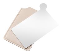 Zerodeko Paleta de Maquillaje de Acero Inoxidable Mini Espejo Lateral para Mezclar Base y Pigmentos, Herramienta Cosmética Versátil Adecuado para Uso Profesional y Personal