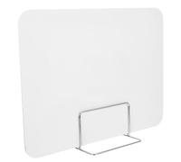 Zerodeko Panel Divisor de Escritorio Metálico Móvil Color Claro 40x30 Cm, Partición de Privacidad Resistente para Oficina y Estudios, Separador para Exámenes y Mesas Escolares