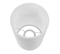 Zerodeko Pantalla de Lámpara de Tela Plateada para Portalámparas E27 Diseño Cilíndrico Simple Pantalla Decorativa Duradera para Lámparas de Pared y Techo en Dormitorio y Sala de Estar