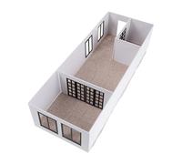 Zerodeko para Construcción Detallada de Apartamento Miniatura para Interior con de Corte Kit de Montaje Manual y Artesanal