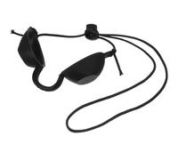 Zerodeko Parche Ocular de Silicona Negro Protección para Luz Roja y Azul, Adecuado para Terapia Ipl y LED en Bronceado Interior