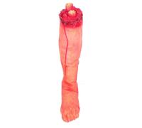 Zerodeko Parte del Cuerpo Falso Rota para Halloween Atmósfera Aterradora, Material de Vinilo y Algodón PP, Decoración Reutilizable Adecuado para Cocina y Puerta