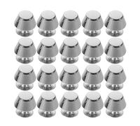Zerodeko Patas para Bolsos de Aleación de Zinc Plata 20 Piezas Tornillos Incluidos Reemplazo para Pies de Equipaje Ajuste para Maletas y Bolsos Tipo Bucket
