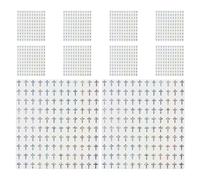 Zerodeko Pegatinas Autoadhesivas de Cruz Plateadas 13 CM Paquete de 1200 Unidades para Álbumes de Recortes Sobres y Planificadores Calcomanías Brillantes Cristianas para Manualidades y