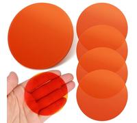 Zerodeko Pegatinas Autoadhesivas de Gel Naranja para Iluminación Led, Película Difusora de 74 Cm para Lámparas de Techo, Filtros Cálidos para Ambiente y Luces de Vídeo, Pack de 20 Unidades