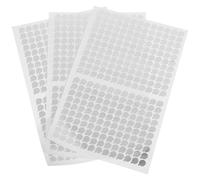 Zerodeko Pegatinas Autoadhesivas de Sellado de Película de Aluminio 1,1 Cm, 3 Hojas (273 Unidades) para Botellas de Aceites Esenciales y Tubos Cosméticos, Cinta Adhesiva Aluminio