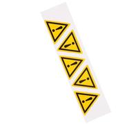 Zerodeko Pegatinas Autoadhesivas Material PP y Papel Sintético de Exclamación de Advertencia Fáciles de Usar para Prevención de Accidentes para Zonas Peligrosas