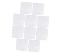 Zerodeko Pegatinas de Pared 3d Patrón Ladrillo, 10 Unidades Tamaño 35x38 Cm, Material Xpe Autoadhesivo Blanco, Decoración para Hogar, Oficina y Cafetería, Paneles Murales Fáciles de