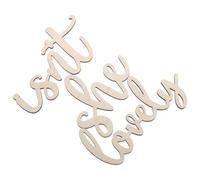 Zerodeko Pegatinas De Pared De Madera ISN t She Lovely Decoración Floral para Habitación Infantil Calcomanía De Madera para Pared para Habitación De Niña Bohemio