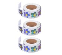 Zerodeko Pegatinas de Recompensa Holográficas con Diseño de Flores, 1500 Unidades, Papel Resistente, Autoadhesivas y Fáciles de Retirar, para Recompensas Aula y Manualidades