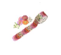 Zerodeko Pegatinas Decorativas de Pétalos de Papel para Álbumes de Recortes, Cinta Adhesiva Chic Que No Daña la Superficie, Adecuado para Decoración de Diarios y Interiores