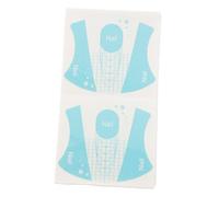 Zerodeko Pegatinas para Uñas Reutilizables 100 Unidades Azul, Moldes de Uñas para Extensión de Gel y Arte, Guía Práctica para Manicura Profesional y Uso Doméstico