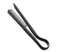 Zerodeko Peine Alisador de Cabello Resistente y Liso en Forma de V Negro de Plástico que Buscan Peinar Facilidad para Salón y Hogar Adecuado para Mujeres
