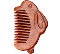 Zerodeko Peine de Sándalo Diseño de Conejo Peine Multiusos para Mujeres Antiestático Enganches Herramienta de Cuidado del Cabello Natural para Peinar