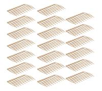 Zerodeko Peines Laterales Decorativos Cabello Mujer 20 Piezas 40X50 MM 10 Dientes Orificio Accesorios para Peinados DIY Ideales para Bodas Fiestas y Cuidado Personal