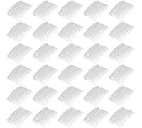 Zerodeko Peinetas Cabello Transparentes de Plástico, 14 Dientes, 50 Piezas, Accesorios para Peinar y Tocados de Boda para Mujer y Dama de Honor, Ideales para Eventos y Uso Diario