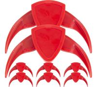 Zerodeko Pelador de Semillas de Melón Manual Rojo, Juego de 8 Piezas, Dispositivo Compacto de Alta Eficiencia para Abrir Cáscaras y Proteger Dientes, Adecuado para Uso Doméstico y Cocina