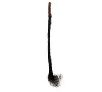 Zerodeko Peluca y Protección del Cabello Adecuado para Cosplay de Rastas Negras de Cabello Humano Extensiones para Cambio Fácil de Peinado y Estilo Urbano