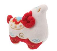 Zerodeko Peluche del Año de la Cabra 2027, Mascota de Oveja del Año Nuevo | Muñeco de peluche de oveja del zodiaco, adorno de cabra para el festival de primavera, linda figura de cordero para estantes