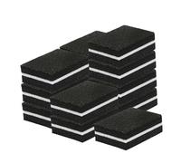 Zerodeko Pequeños Tampones Para Uñas Archivo Buffers De Uñas Lima De Uñas Papel De Lija Bloque De Tampón De Uñas Pedicure Brillante Mini Polaco Clavo Pulido Black Esponja