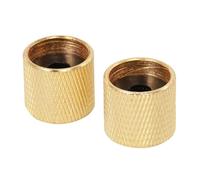 Zerodeko Perillas Giratorias Control de Tono y Reemplazo de Volumen para Guitarra Eléctrico de Metal Dorado Pack de 2 Piezas para Accesorios