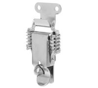 Zerodeko Pestillo de Caja de Herramientas Doble Resorte Acero Inoxidable Cierre Orificio para Candado Tamaño 7.48 X 4.78 X 2.18 CM Recomendado para Cajas de Madera