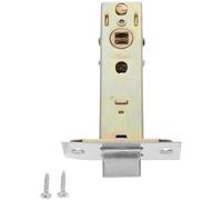 Zerodeko Pestillo Tubular para Puertas Interiores, Manilla de Palanca, Pestillo de Embutir, Cerradura de Acero Inoxidable, Cerrojo con Tornillo, Apto para Puertas Correderas Y de Granero.