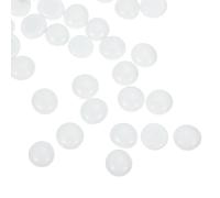 Zerodeko Piezas De Ajedrez Go De Vidrio Planas para Niños, Piedras Blancas Resistentes, Set Mini Cuentas para Jugar Gobang, Obsequio Educativo y Creativo, Juguete Interactivo Diario