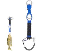 Zerodeko Pinza para Labios de Pescado con Escala Incorporada, Alicates para Agarrar Peces, Aleación de Aluminio, Azul, Multifunción, Fácil de Operar, para Pesca de Señuelos, Pescadores