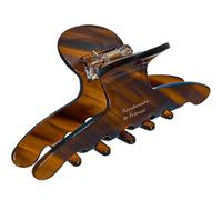 Zerodeko Pinzas Cabello de Acetato en Color Ámbar, Clip de Garra Antideslizante para Mujer y Niña, Accesorio para Eventos y Fiestas, Estiliza y Fija Comodidad