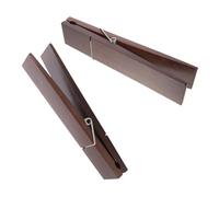 Zerodeko Pinzas de Madera para Toallas de Baño, 2 Piezas, Diseño Rústico y Minimalista, Material Nogal, Capacidad Grande, Ganchos Decorativos para Hogar y Baño