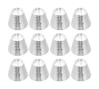 Zerodeko Pinzas para Cabello Hebilla Metálica Plateada 12 Unidades Accesorios para Cabello de Caballo Firmes y Decorativos Ideales para Peinados Diarios