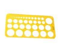 Zerodeko Plantilla de Dibujo Circular Transparente para Arquitectura Regla Geométrica Patrón de Escala Herramienta de Medición para Oficina y Escuela Regla para Medir Círculos