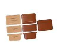 Zerodeko Plantilla de Patrones de Cuero para Billetera DIY Plantilla de Patrón de Billetera de Cuero de Alta Durabilidad Accesorios para Hacer Carteras Kit para Artesanía y Costura