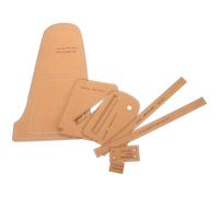 Zerodeko Plantillas para Patrones de Bolsos de Pecho Hombre, Set de 7 Piezas de Cartón Kraft para Hacer Bolsos Cruzados Diy, Troqueles de Corte para Artesanía en Cuero