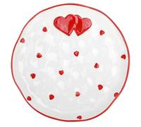 Zerodeko platos para fiesta de san valentin boda en forma de corazón enamorado plato pequeño para servir White