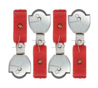 Zerodeko Poleas Metálicas para Cuerda de Acero 4 Piezas Polea Semiplástica Resistente para Elevación Industrial Rueda de Giratoria de Soporte Pesado Accesorio para Cabrestante