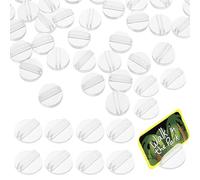 Zerodeko Porta Cartas para Adultos Transparente Redondo 24mm X 10mm, 50 Unidades, Organizador de Tarjetas para Juegos de Mesa y Expositor de Cartas para Mesa, Accesorios para Multijuegos